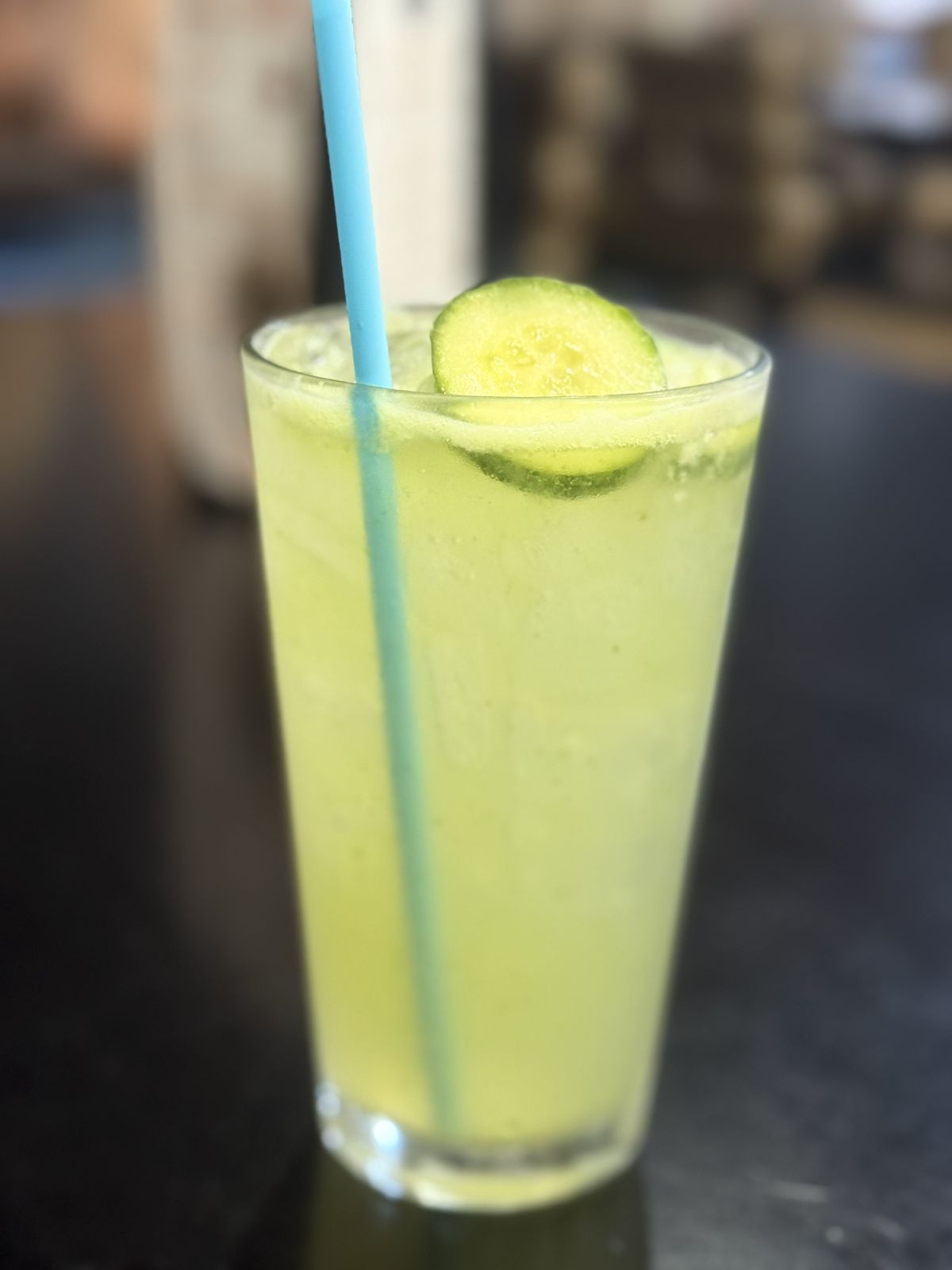 Cucumber cocktail with lime